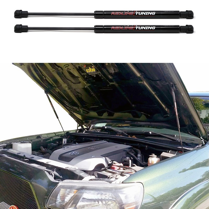 Redline Tuning 21-27009-02 Hood QuickLIFT Plus System Compatible with Toyota Tacoma 1995-2004 (All Black Components) - Image 2